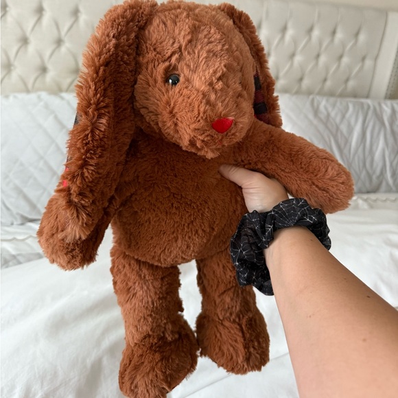 Build A Bear Buffalo Check Pawlette Bunny Holiday Plush - Picture 4 of 13